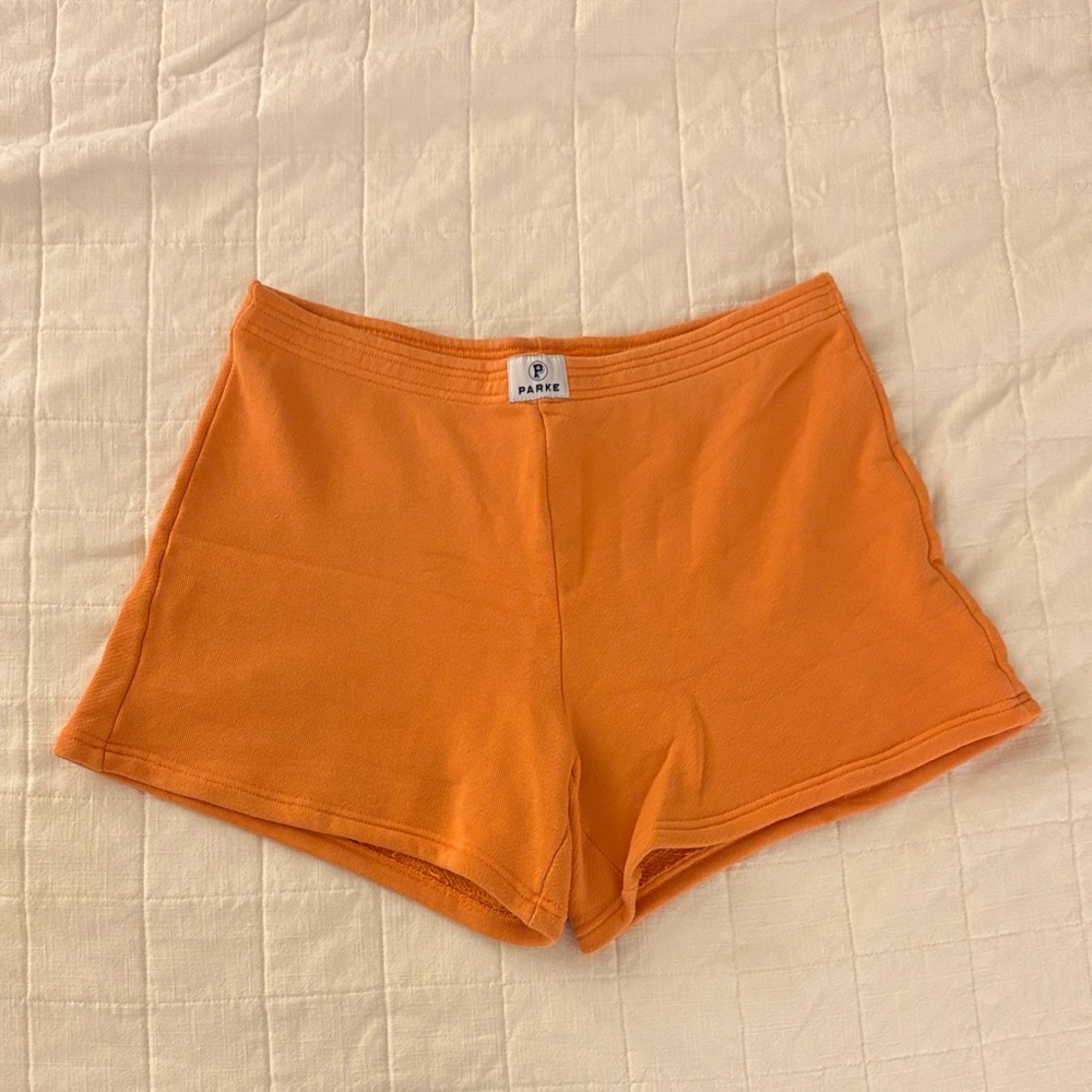 Parke creamsicle heritage mini shorts. Size XL. Summerland Collection.